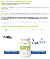 FULLGAS - ISOPEP - Hidrolizado de aislado de proteína | Neutro | 1 kg - Hidrolizado de aislado de proteína de suero con materia prima Optipep® (Carbery). Alto contenido en proteínas, bajo en grasa, sin azúcares añadidos, sin gluten - details 4