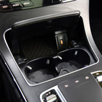 Soporte De Cenicero Y Vaso Para Consola Central En Cromo Para Mercedes Benz GLC C Class W253 W205 2015-2020 Accesorios De Auto - details 3