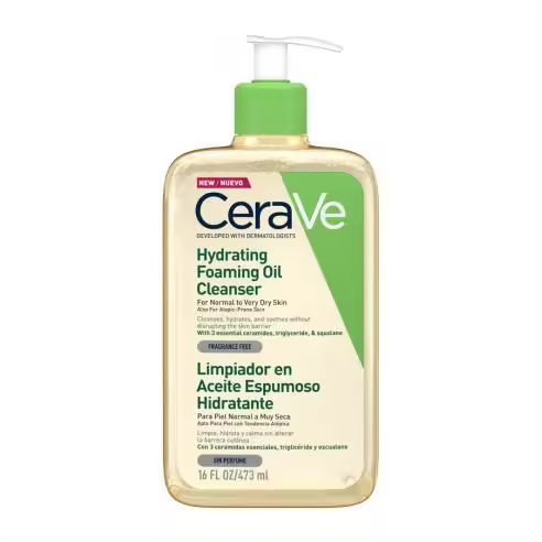CERAVE LIMPIADOR ACEITE ESPUMOSO HIDRATANTE ENVASE 473 ml - 1