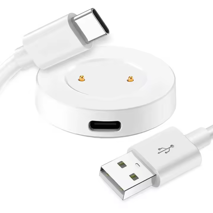 Ociodual Base de Carga + Cable de 80cm, Blanco, Compatible con Huawei Watch GT/2/2E Compatible con Honor Watch Dream, Watch Magic/2, Cargador Magnético - 1