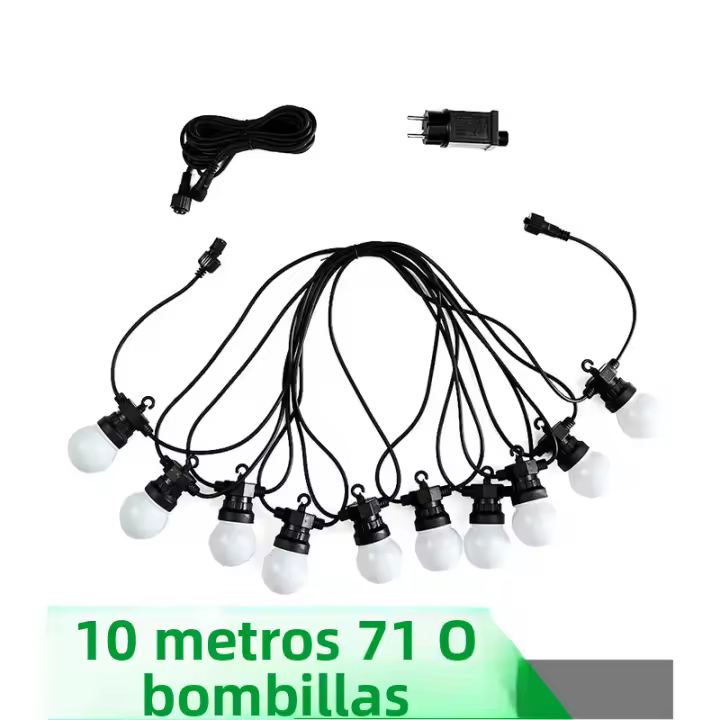 Lámpara De Globos LED Impermeable 23M Para Exterior Camping Decoración De Navidad Boda Jardín Patio Cadena De Luces Conectable - 1