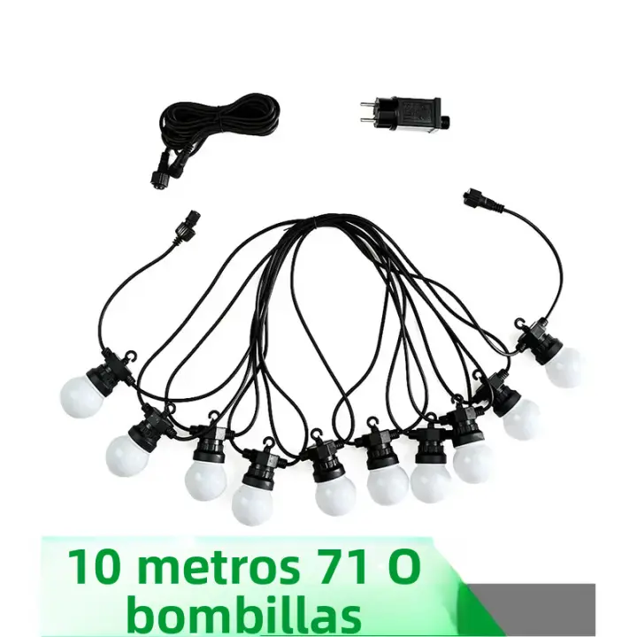 Lámpara De Globos LED Impermeable 23M Para Exterior Camping Decoración De Navidad Boda Jardín Patio Cadena De Luces Conectable - 1