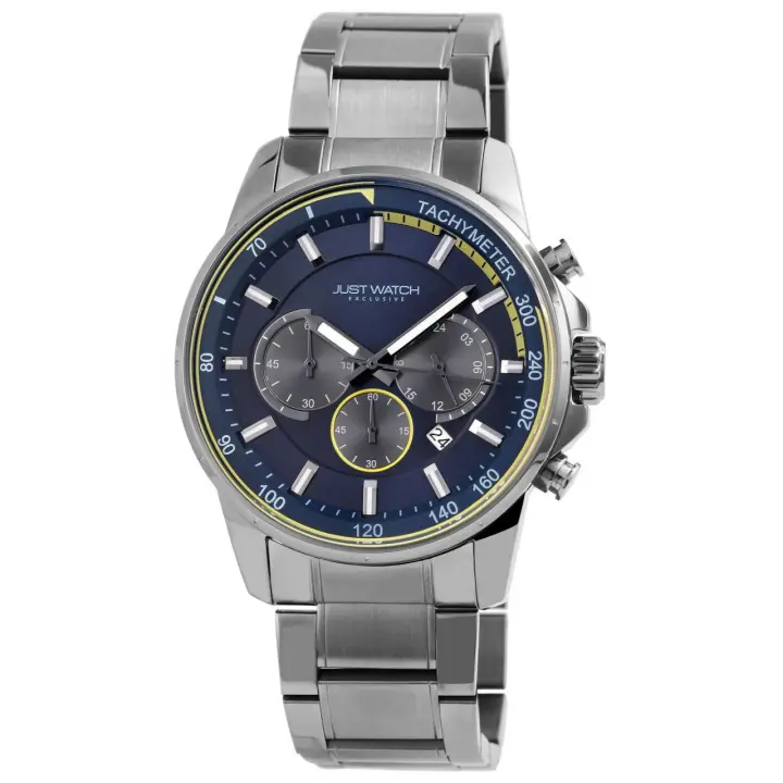 Reloj Just® Hombre Prateado com Bracelete em Aço Inoxidável - 0074 - 1