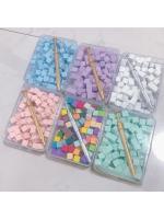 100pcs Pincel De Esponja Gradiente Para Arte De Uñas Polvo De Brillo Y Esmalte De Gel Accesorio De Manicura - details 0