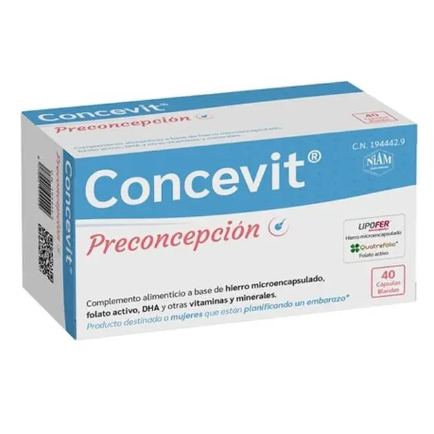 Laboratorios Niam Concevit Preconcepción 40 Cápsulas - 1