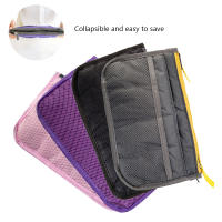 Bolso De Maquillaje Para Mujer Organizador De Viaje Nylon Grande Plegable Con Múltiples Bolsillos Estuche De Cosméticos Rectangular - details 1
