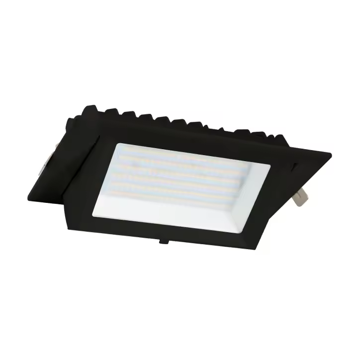 Ledkia Downlight LED 60W Rectangular Direccionable SAMSUNG 130lm/W LIFUD Corte 210x125 mm Negro 3000K Blanco Cálido - 1