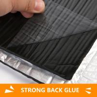 Alfombrilla De Sonido Para Coche Auto Aislante De Calor Y Ruido Resistente a La Vibración Adhesivo 200*50cm Tapete De Aluminio Para Engarzado En Motor Y Puertas - details 7