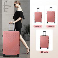 S7 STAR Conjunto 3pcs Maleta Rígida Resistente, Cabina ABS de Viaje Color Puro, Set Equipaje Elegante 4 Ruedas Giratorias 360°, Juego de 3 Maletas Trolley Maleta Ideal para Viaje Familia - details 4