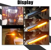 2PCS Luz De Señalización LED Para Motocicleta Universal 12V IP68 Impermeable Amarilla Indicador Farol Trasero Accesorios - details 3