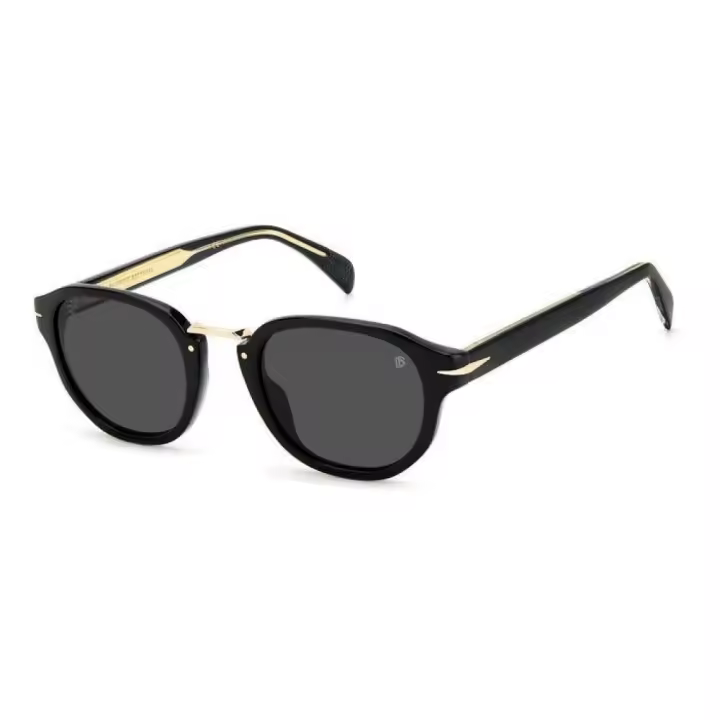 Gafas de Sol DB 1077/S, Marca David Beckham, Forma Redonda, Color Negro, Talla 50, Para Hombre - 1