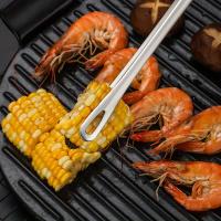 Pinzas De Barbacoa Antideslizantes Con Mango Largo Acero Inoxidable Herramientas De Cocina Para Camping Pinzas De Alimentos - details 8
