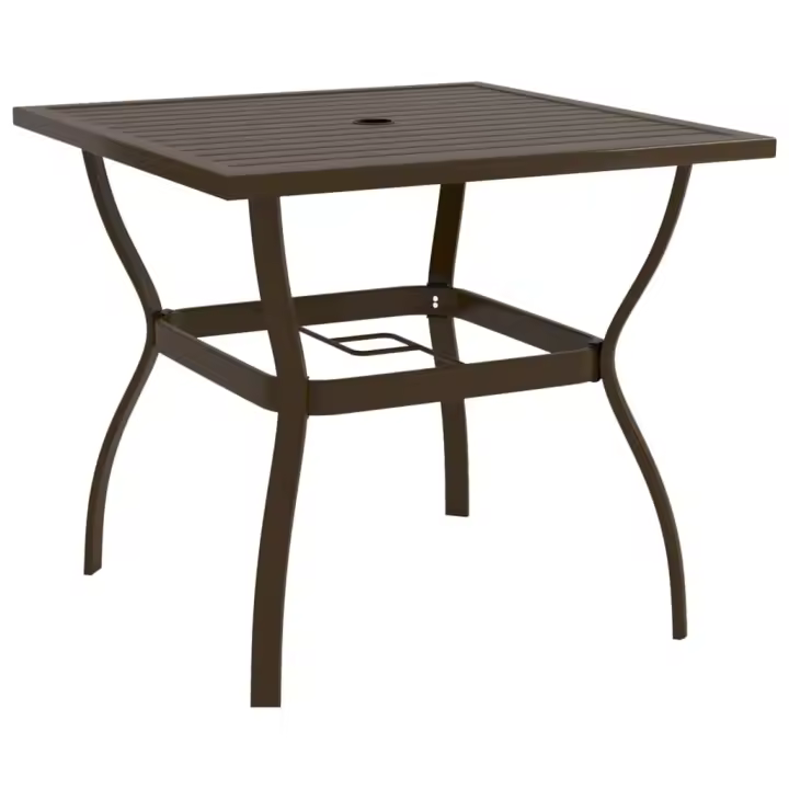 Mesa de Jardín de Maple marron 81,5x81,5x72 cm - 1