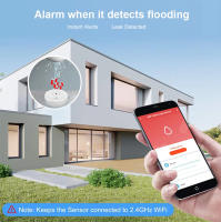 Detector De Fugas De Agua WiFi Tuya Con Alarma Sonora Inteligente 100dB Y Monitoreo En Tiempo Real Por APP Para Protección De Cocina Basamento Y Habitación De Lavandería - details 4