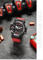 Reloj Militar SMAEL 8072 De Estilo Aleación Dual Pantalla Resistente Al Agua Deportivo Táctico Para Hombres Con Luz Nocturna Y Display Analógico-digital - details 15