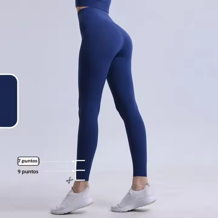 High Waist Leggings De Nylon Para Gimnasio Y Yoga Sensación De Desnudez Trousers Largos Para Mujer Push up Tights Fitness - 1