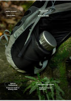 Botella Deportiva De Titanio KEITH 0.9L/1.2L Gran Capacidad Para Camping Al Aire Libre Con Boquilla Ancha No Tejida - details 2