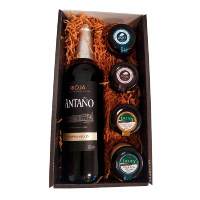 Cesta Gourmet Deliex con vino rioja antaño, dos patés y dos cremas de queso - details 2