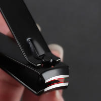 Juego De Aparadores De Uñas Profesionales En Acero Inoxidable Negro Para Uñas De Dedos Y Pies Cortador De Uñas Trimmer De Uñas - details 4