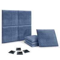 DHOME Juego de Paneles Tapizados en Pana Pack Autoadhesivos para Pared Acústicos Absorbentes Protección Segunda Gama de Colores - details 0