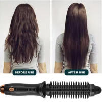 Cepillo De Rizado Con Aire Caliente Profesional Para Peluquería Secado Rápido Cerámica Control De Temperatura 100-210 °C Uso Seco Y Húmedo - details 3