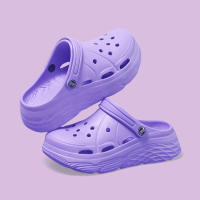 Sandalias De Plataforma Moda Para Mujer Verano 2025 Suela Gruesa EVA Clogs Para Jardín Antideslizantes Playa Con Agujeros Talla True - details 14
