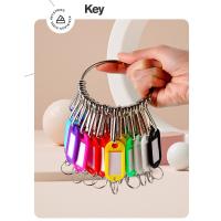 Anillos De Desgarro Con Placas De Nombre Transparentes Para Luggage Y Puertas De Ventana Cuentas De Llave De Plástico Y Metal Unisex - details 7