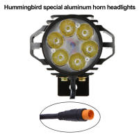 Luz Frontal De Bicicleta Eléctrica 36/48V Con Bocina 4pines 3pines Impermeable LED Para E-bike Accesorio De Bicicleta - details 2
