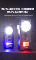 Linterna LED Recargable EDC De Portátil Con Llave De Rescate Impermeable 10 Modos De Iluminación Super Brillante Con Magnético Para Exteriores - details 1