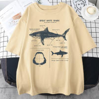 Camiseta De Tiburón Blanco Grande Para Hombre Estilo Hip Hop Punk Casual Manga Corta Verano Prenda Deportiva Teekossc - details 10