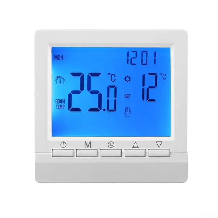 Pantalla termostato de calefacción de gas con pantalla, función con Pilas, perfecto para regulación de temperatura ambiente - 1