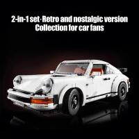 Conjunto De Bloques De Construcción De Coche Retro Técnico 1458 Piezas 2en1 Kit De Modelo Clásico Para Adultos Y Adolescentes Juguetes Regalos De Navidad - details 0