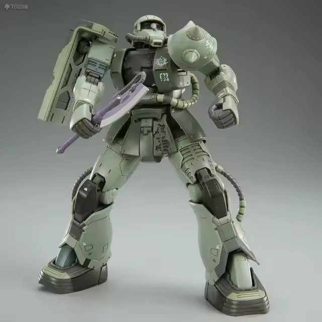 Modelo De Armadura Zaku Ms-06f Battle Damaged 1/144 Weimei WM Hg Figura De Acción De Plástico Para Juegos Y Coleccionistas - 1