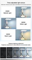 Lámpara De Mesa Recargable Con Reloj Y Pantalla LED Luz De Lectura Para Dormitorio Y Sala De Estar Iluminación Táctil Decorativa - details 6