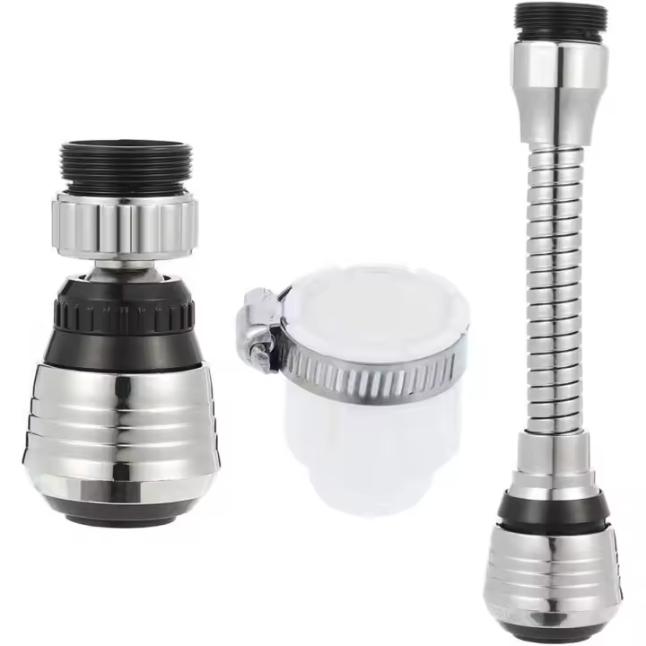 2 Unids Universal Extensión Del Grifo DE LA Cocina Grifo de Extensión Flexible Interfaz de Rosca Pulverizador para Baño Cocina Grifo Boquilla Adaptador Filter - 1