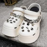 Sandalias De Talón Para Mujer Verano 2025 Con Cadena Y Plataforma Cómodas Para Jardín Y Moda Cierre Pull on Material EVA - details 0