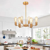 Lámpara Colgante LED Para Techo De Cocina Y Sala De Estar Iluminación Chandelier Pendente Candelabro Techo Material Principal Sin Luz Incorporada - details 3