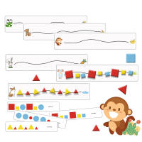 Juguete Educativo Montessori DIY Material Matemático Juego De Encaje De Colores Y Formas Para Niños Aprendizaje Temprano Juguetes De Enseñanza - details 10