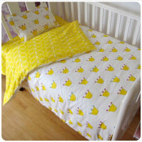 Juego de ropa de cama sin revolver para Bebe, cuna para Niño Pequeño, ropa de Cama para Bebe recién nasido, Funda nórdica de 3 piezas, Funda de almohada,ropa de Cama de dibujos animados para recién nacido, - details 4