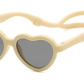 Par de Gafas de Sol polarizadas para niños, Aptas para niños de 0 a 36 més, with GOMA flexible y Correa anticaída, color Amarillo. - 1