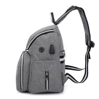 Mochila Casual Unisex USB Cargado Negro Sólido Polyester Bolsa De Viaje Para Hombre/Mujer Estudiante Chico/Chica - details 10