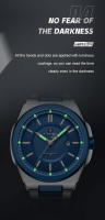 Reloj De Pulsera Para Hombre NAVIFORCE 2023 Acero Inoxidable Militar Casual Resistente Al Agua Cuarzo Calendario Deportivo - details 10