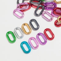 30pcs Bolas De Acero Metálico Para Pulseras Collares Y Aretes DIY Forma Oval Tamaño 27x16mm Accesorios De Joyería - details 1