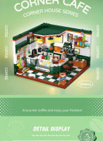 Mini Puzzle 3D De Calle Ciudad Con Café Tienda De Pelucas Y Salón De Belleza Bloques Creativos Para Decoración De Habitación Juguetes Para Niños Regalo De Cumpleaños Para Amigos - details 1
