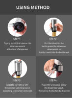 Decantador De Vino Automático Con Base Dispensador Electrónico Rápido Desenvejecimiento Para Barra Fiesta Cocina Herramientas De Barra - details 7