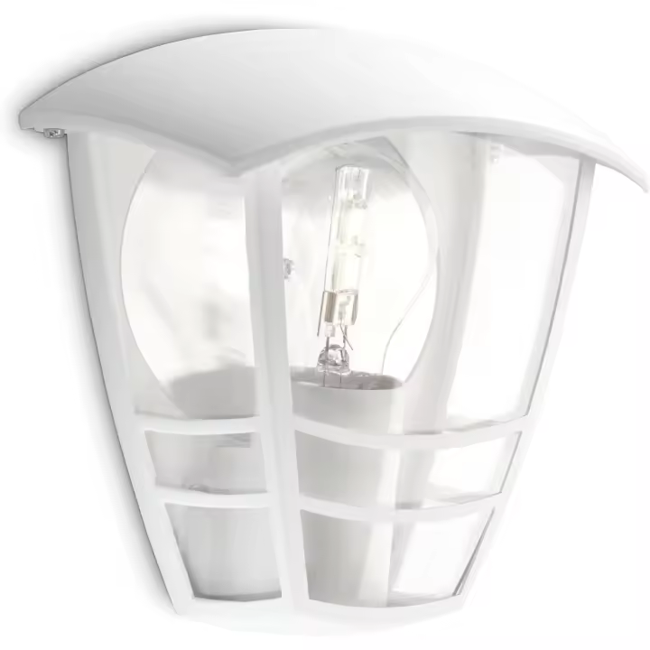 CREEK-Aplique para exterior Metal H19,5cm Blanco Philips - 1