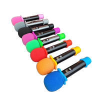Juego De Accesorios Para Micrófono Portátil Anti-Derrapante Funda De Espuma Para Pantalla De Viento Anillo De Silicona Para Protección Del Micrófono Y Tubo Inferior Para Dispositivo KTV - details 5