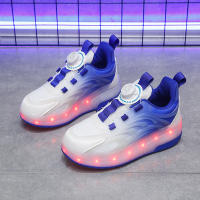 Zapatillas De Niños Con Luces LED Zapatillas De Patinaje Al Aire Libre Para Niños Y Niñas Zapatos Deportivos Cargados Por USB Zapatillas Casuales - details 12
