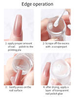 Kit De Manicura LULAA Con Herramientas Para Arte De Uñas En Gelatina Transparente Y Silicona Suave Estampador Y Scrapera Placa De Imagen Rectangular Para DIY De Pintura De Uñas - details 3