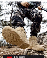 Botas De Entrenamiento De Combate En Desierto Para Hombres Antideslizantes Resistente Al Desgaste Para Camping Montañismo Pesca Caza Senderismo Zapatillas De Exterior - details 2